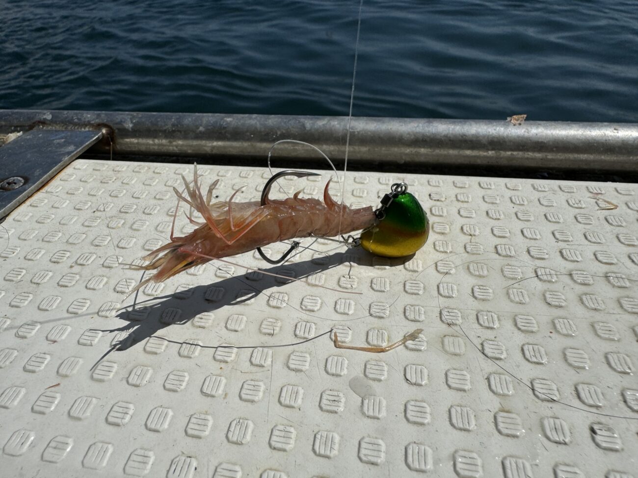 一つテンヤ　餌の付け方